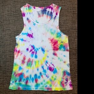 Hand Tie Dye Girls Tank Top